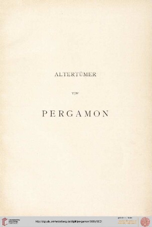 Band VII,Text 2: Altertümer von Pergamon: Die Skulpturen mit Ausnahme der Altarreliefs