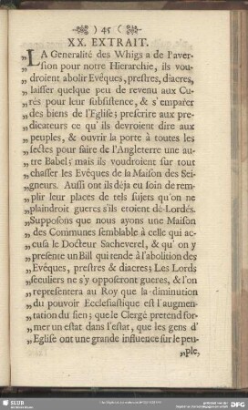 XX. Extrait