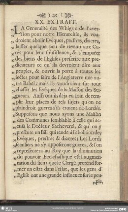 XX. Extrait