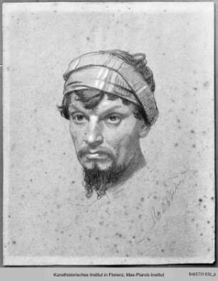 Kopfstudie eines Mannes mit Turban