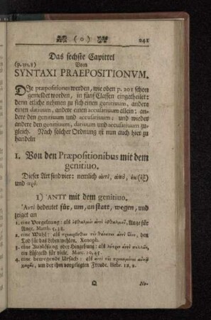 Das sechste Capittel Vom Syntaxi Praepositionvm.