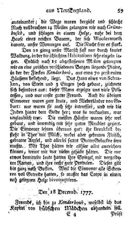 Den 18. Decemb. 1777