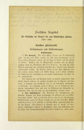 Erster Abschnitt. Erfindungen und Entdeckungen