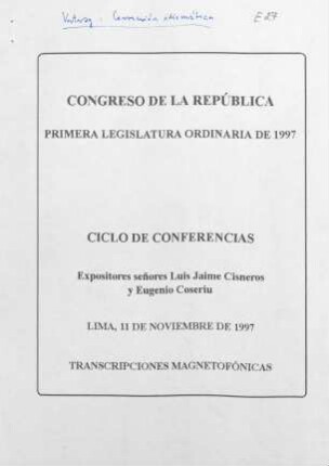 La corrección idiomática : Vortrag