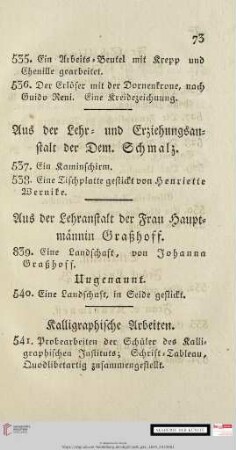 Kalligraphische Arbeiten
