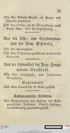 Kalligraphische Arbeiten