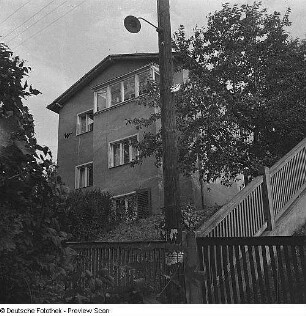 Aufnahmen von Hildegard Jäckels Haus in der Plattleite 25, Dresden-Weißer Hirsch