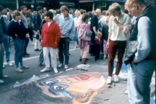 Geldern. Straßenfest. Das lachende Bild aus der Gruppe "Freie Künstler, Jugendliche"