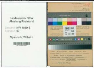 Entnazifizierung Wilhelm Spannuth , geb. 31.01.1905 (Beamter)
