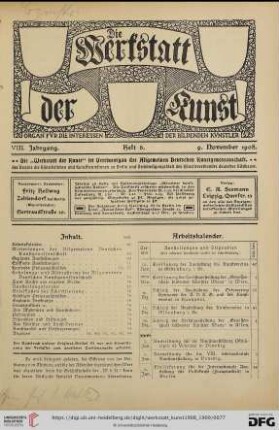 Heft 6 (9. November 1908)