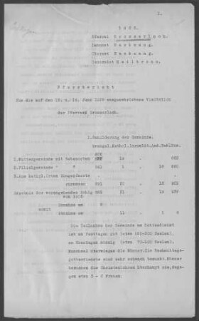 Großerlach mit Neufürstenhütte: Pfarrbericht 1925