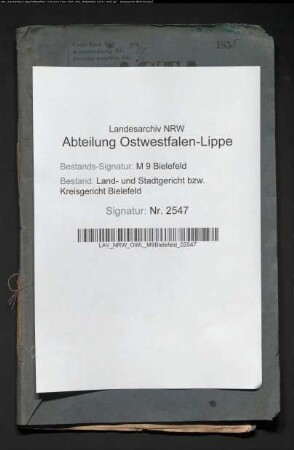Erblasser: Brüning, Caspar Johann; Erblasser: Brüning, Elisabeth, geb. Westhoff: Testament