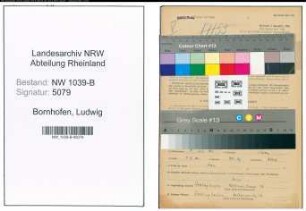 Entnazifizierung Ludwig Bornhofen , geb. 27.07.1905 (Angestellter)