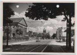 Kassel, Stadthalle und Friedrich-Ebert-Straße