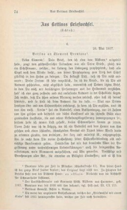 74-88 Aus Bettinas Briefwechsel : Schluß