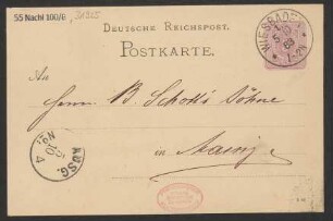 Brief an B. Schott's Söhne : 05.10.1883