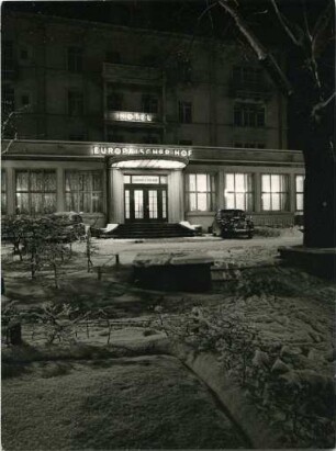 Freiburger Hotel im Winter