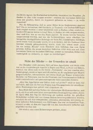 Nicht der Mörder-der Ermordete ist schuld