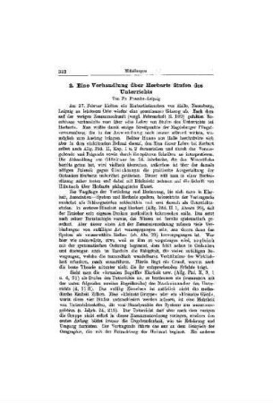 Eine Einladung über Herbarts Stufen des Unterrichts