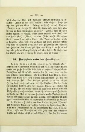 84. Deutschland unter den Karolingern