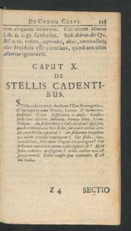Caput X. De Stellis Cadentibus.