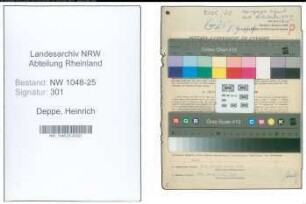 Entnazifizierung Heinrich Deppe , geb. 17.04.1896 (Vertreter)