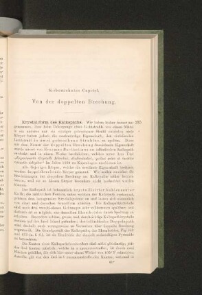 Siebenzehntes Capitel. Von der doppelten Brechung.