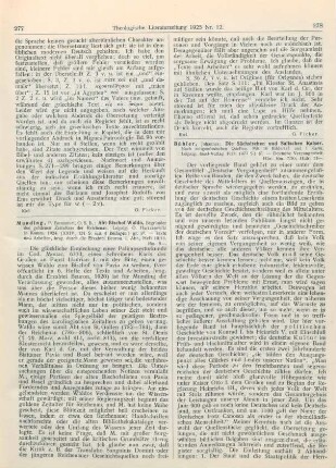277-278 [Rezension] Munding, Emmanuel, Abt-Bischof Waldo, Begründer des goldenen Zeitalters der Reichenau