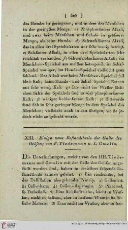 Einige neue Bestandtheile der Galle des Ochsen