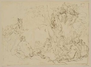Der Wettstreit zwischen Marsyas und Apollo (recto)