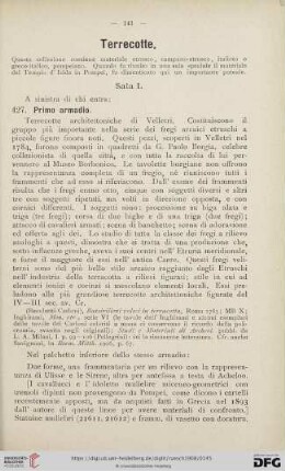 Terrecotte (No. 427 - 460)