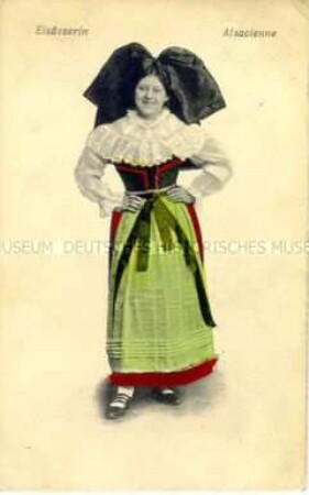 Elsässerin in Volkstracht