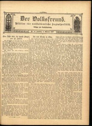 Ausgabe vom Sonntag, den 06. Oktober 1907.