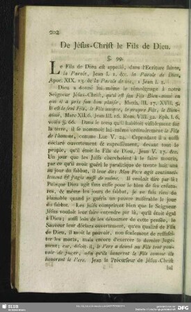 De Jésus-Christ le Fils de Dieu
