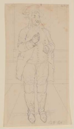 Karl Wilhelm Ferdinand Unzelmann als Matz in "Das Intermezzo oder der Landjunker in der Residenz" von Kotzebue