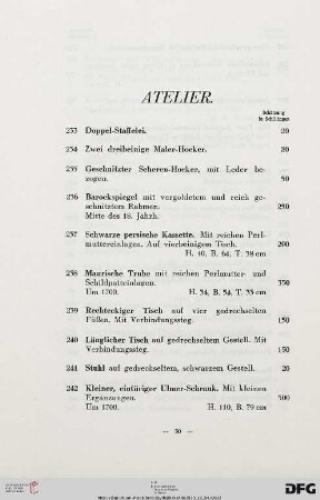 Atelier (Nr. 233-302)