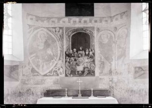 Kirche; Wandbilder im Chor, frühgotisch um 1300