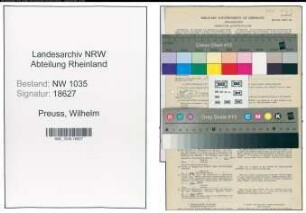 Entnazifizierung Wilhelm Preuss , geb. 12.02.1906 (Steiger)
