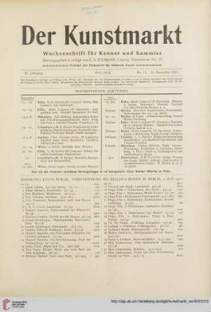 Nr. 11 (15. Dezember 1911)