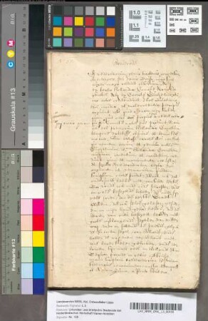 Geslachtlijst van de Heeren van Brederode, omstreeks 1600. In het Latijn.
