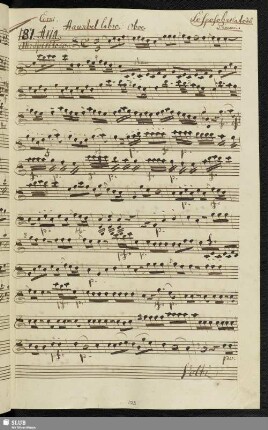 181. Aria: Ha un bel labbro vezzoso vermiglio / Piccinni, N.