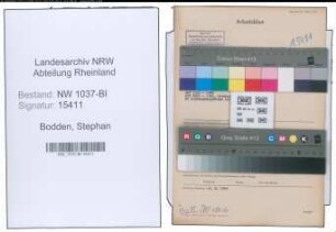 Entnazifizierung Stephan Bodden , geb. 25.11.1897 (Rendant)