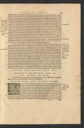 Epistola Beati Petri Apostoli Secunda.