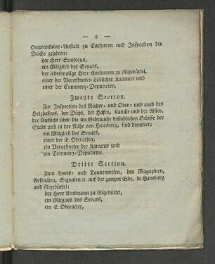 Zweyte Section.