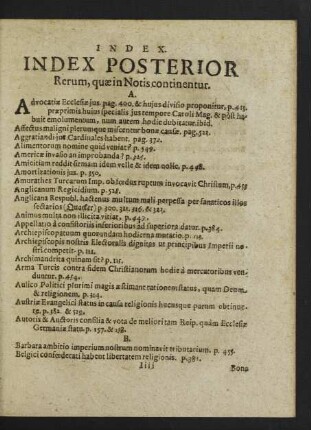 Index Posterior
