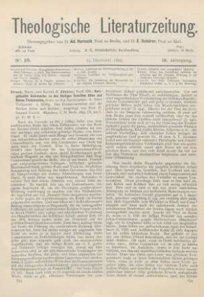 633-636 [Rezension] Strack, Hermann, Kurzgefasster Kommentar zu den heiligen Schriften Alten und Neuen Testamentes, sowie zu den Apokryphen. A. Altes Testament. 2. Abtlg.: Das Deuteronomium und die Bücher Josua und Richter