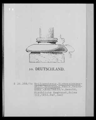 Basis im Kreuzgang des Zisterzienserstifts Heiligenkreuz