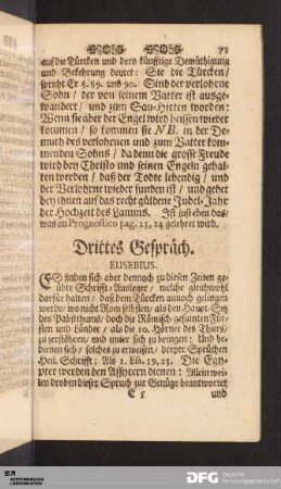 Drittes Gespräch.
