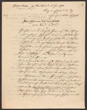 Nachlass von Franz von Baader (1765-1841): Werkmanuskripte, Briefe, Lebensdokumente, Fremdgut. Band 93 c: 8 Briefe von Franz von Baader an Friedrich Heinrich Jacobi, Abschriften von fremder Hand mit editorischen Notizen von Franz Hoffmann - BSB Cgm 5420(93 c