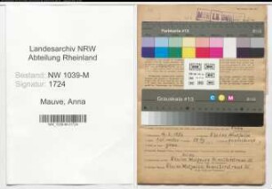 Entnazifizierung Anna Mauve , geb. 16.02.1892 (Postassistentin)